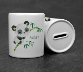 Keramik-Spardose - Panda Paisley