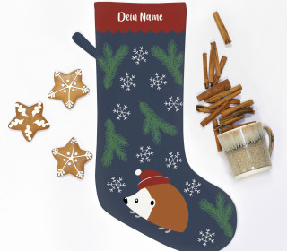 DIY-Nähset - Nikolaussocke - Softshell - Happy Holiday - Igel - Irene Pacha