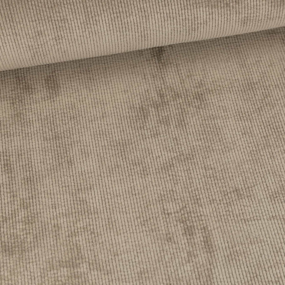 Stretchcord - Feincord - leicht elastischer Babycord - Uni - Taupe