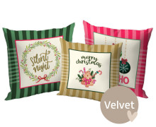 Kissenstoff - DIY - Kissen-Set - Candy Cane Wishes - Velvet - made.by.colu - abby and amy