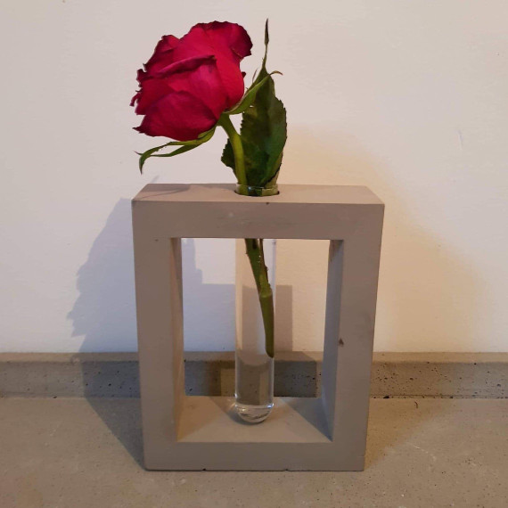 Silikon - Gießform - Blumenvase - Reagenzglas - Kerzenhalter - 2in1 - Kreis - vielfältig nutzbar