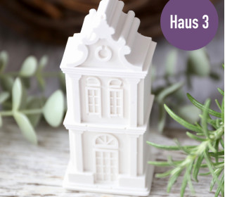 Silikon - Gießform - Grachtenhäuser - Dekohäuser - Haus 3 - vielfältig nutzbar