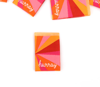 1 Label - hurray - Sonnenstrahlen - Orangegelb - jojulein design