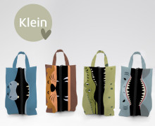 DIY-Nähset - 4 Schuhbeutel - KLEIN (bis Gr. 34) - Wild Animals - KLEIN - Outdoorstoff - abby and amy