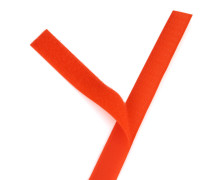 1 Klettband Zuschnitt - Klettverschluss - Zum Nähen - Hook & Loop - 20mm x 50cm - Orange
