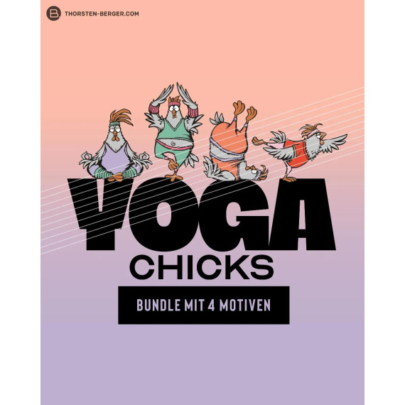 Plotterdatei Bundle "Yoga Chicks" by Thorsten Berger