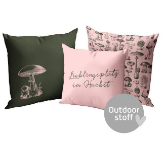 Kissenstoff - DIY - Kissen-Set - Lieblingsplatz im Herbst - Outdoorstoff - abby and amy