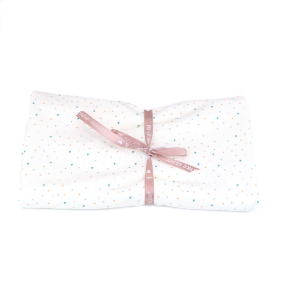 0,45m Zuschnitt -  Sommersweat - Lama Fiesta - Paneel - Weiß - Bio Qualität