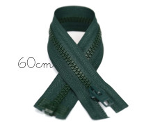 1x60cm Reißverschluss - Teilbar - Hochwertig - Opti - Tannengrün (0461)