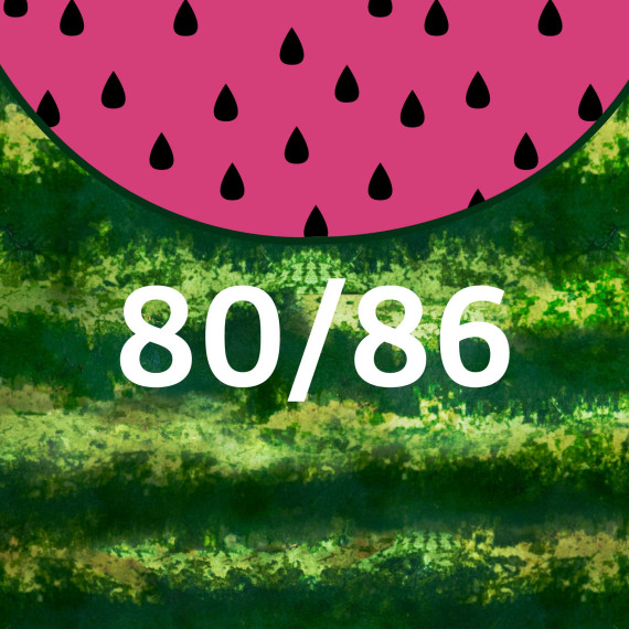 DIY-Nähset Kleidchen - Wassermelone - Größe 80/86 - Softshell - Fasching - Karneval - Kostüm - zum selber Nähen - abby and amy