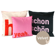 Kissenstoff - DIY - Kissen-Set - hi. - Velvet - abby and amy