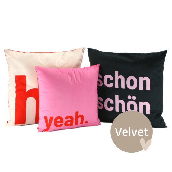 Kissenstoff - DIY - Kissen-Set - hi. - Velvet - abby and amy