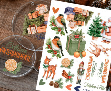 Rub-On Sticker - Schöne Wintermomente - perfekt für Acrylplatten - Tante Henni Rubon - vielfältig nutzbar