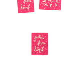 1 Label - juhu freu hüpf - Fuchsia - jojulein design