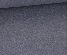 Bündchen Gretje - Glattes Bündchen - Schlauchware - Uni - Hell Meliert - Marineblau - #714