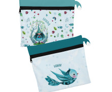 DIY-Nähset - 2 Wetbags - Softshell - Waldzauber - Waldwichtel - Adoringly Dzio