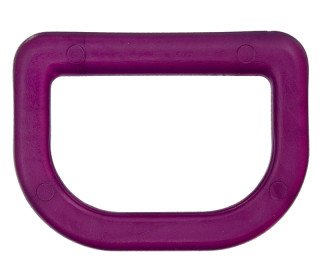 1 D-Ring - 25mm - Taschenring - Kunststoff - Transparent - Violett