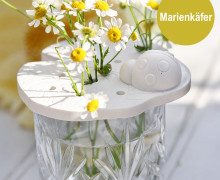 Silikon - Gießform - Blumenretter - 3D Figur - Marienkäfer - vielfältig nutzbar