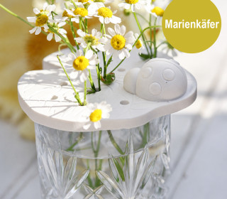 Silikon - Gießform - Blumenretter - 3D Figur - Marienkäfer - vielfältig nutzbar