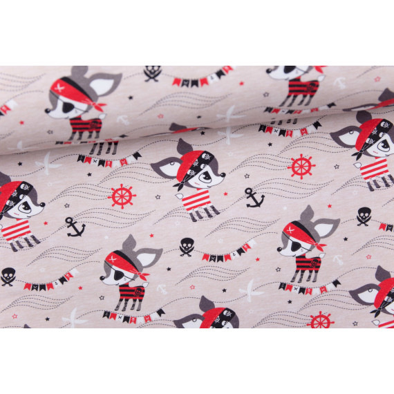 Sommersweat - PiratenKitz - cappucino - melange - NIKIKO