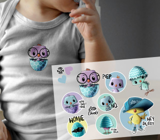 Onkel Bo's Bügelbilder - DIN A4 - Little Chicks - Thorsten Berger