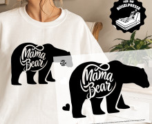 Onkel Bo's Bügelbilder - DIN A4 - Mama Bear - Schwarz