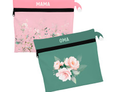 DIY-Nähset - 2 Wetbags - Softshell - Rosen & Eukalyptus