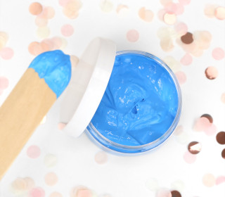 Siebdruckfarbe - Himmelblau - 100g - wasserbasiert - vegan - für Textil