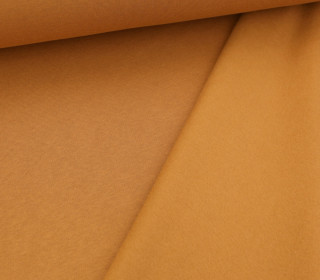 Kuschelsweat Light - Uni - Camelbraun - Sweat Angeraut