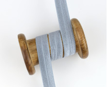 1m elastisches Schrägband  - Uni - 15mm - Wolkenblau