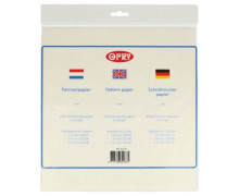 1 Packung Schnittmusterpapier - 1m² - OPRY - Transparent
