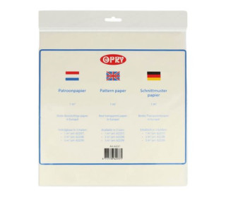 1 Packung Schnittmusterpapier - 1m² - OPRY - Transparent