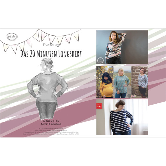 Ebook - ERWEITERUNG: Das 20 Minuten Longshirt - Gr. 32 – 50