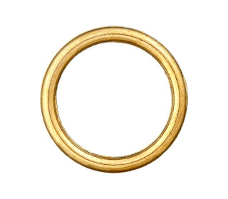 1 O-Ring - 40mm - Metall - Gold