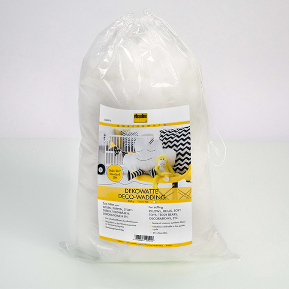 1 Beutel Dekowatte - Füllmaterial - Vlieseline - 300g -  Weiß