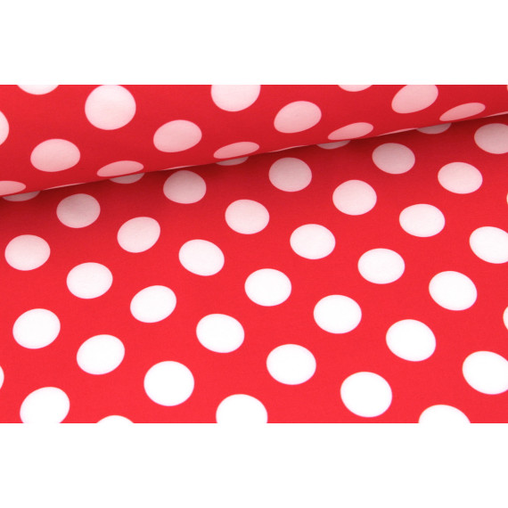 Softshell Fleece Punkte Rot