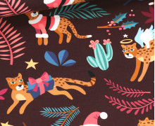 Bio-Sommersweat - French Terry - Leo - Wild XMas 2025 - Bordeaux - Hamburger Liebe
