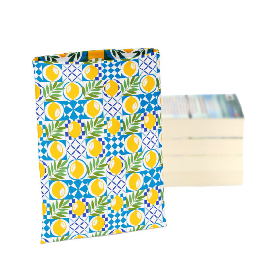 DIY-NÄHSET - Buchtasche - Zitronenduft - Mosaik - Softshell - abby and amy