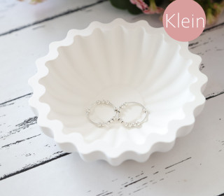 Silikon - Gießform - Schale - geriffelt - Wellenrand - Kaffeefilter Look - Klein - vielfältig nutzbar