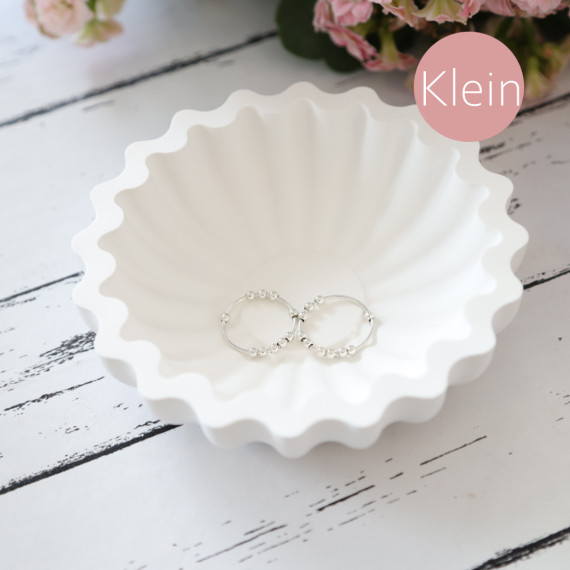 Silikon - Gießform - Schale - geriffelt - Wellenrand - Kaffeefilter Look - Klein - vielfältig nutzbar