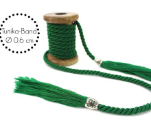 Kordel mit Tassel - Tunika Band - Grün - Breit