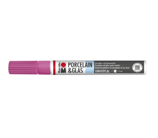 1 Porzellan- Und Glasmalstift - Universal - 1-2mm - Marabu - Rosa (Col. 033)