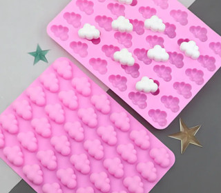 Silikon - Gießform - Matte - für 36 Mini-Wolken - vielfältig nutzbar