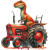 DinoGangTraktorGruenRot