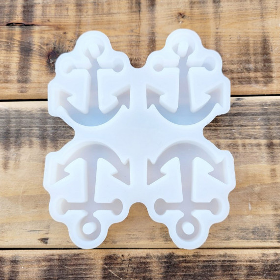 3-teilige Anker Silikonformen Set - Gießformen Für Kerzen, Seife & Gips