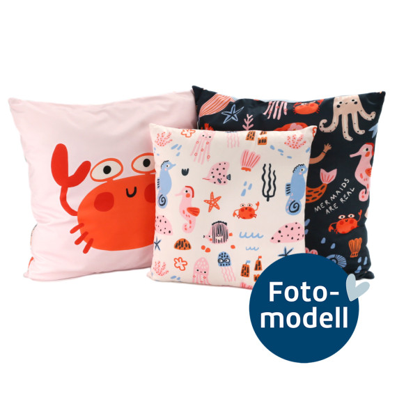 FOTOMODELL - Kissen-Set fertig genäht - Mermaids Are Real - In The Deep - Velvet