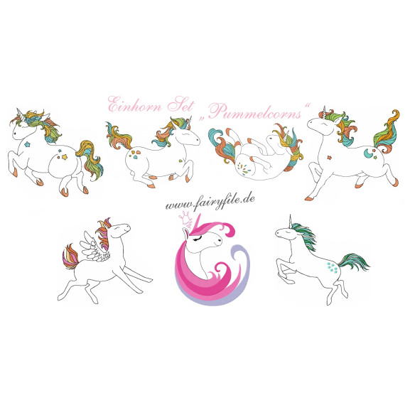 Einhorn Set "Pummelcorns"