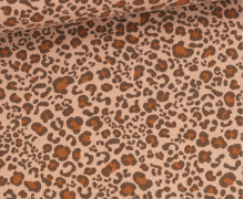 Strick Jersey - Schmale Rippen - Mini Leo - Sand