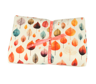 1,55m Zuschnitt - Sommersweat - Autumn Nature - Trees - Offwhite - Bio-Qualität - abby and me
