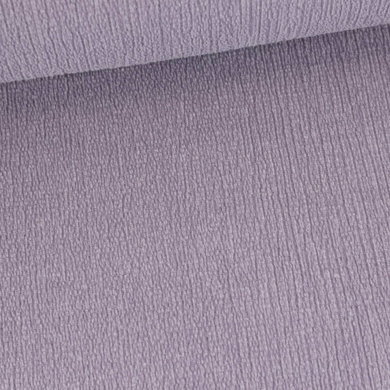 Baumwoll Crinkle - Uni - Leicht elastisch - Altflieder